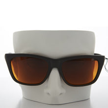 Load image into Gallery viewer, Classic Square Black Sunglasses with Amber Lens - Toni