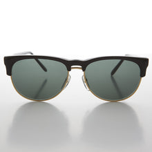 Load image into Gallery viewer, Gold Half Frame 80s Vintage Retro Sunglass - Tristan