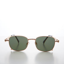 Load image into Gallery viewer, Tailored Steampunk Gold Sunglass with Industrial Temples - Tyga 1