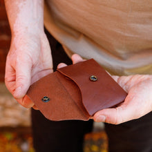 Load image into Gallery viewer, Leather Fold Wallet - USA Made