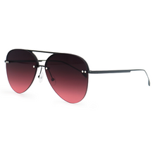 Load image into Gallery viewer, Smaller Megan 2 - Ruby Metal Aviator Sunglasses