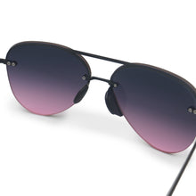 Load image into Gallery viewer, Smaller Megan 2 Faded Purple Pink - Tangle Free Aviator Sunglasses