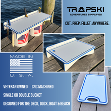 Load image into Gallery viewer, Made in the USA | Premium Cutting Board | Textured 1/2 inch HDPE UV Protected | Non-Skid or Mark Rubber Feet | Great for Boats & any Counter-top