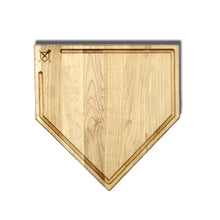 Load image into Gallery viewer, Full Size (17" x 17") Home Plate Cutting Board With Trough