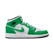 Load image into Gallery viewer, Air Jordan 1 Mid 'Lucky Green' (GS)
