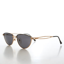 Load image into Gallery viewer, Gold Semi-Oval Vintage Sunglasses - Veanne