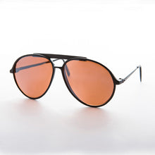 Load image into Gallery viewer, Retro Aviator Vintage Sunglass with Amber Lens - Vickers
