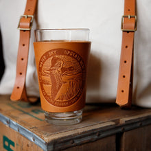 Load image into Gallery viewer, Leather Pint Glass - USA Made