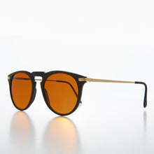 Load image into Gallery viewer, Round Amber Tinted Vintage Sunglass - West