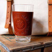 Load image into Gallery viewer, Leather Pint Glass - USA Made