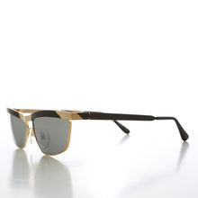 Load image into Gallery viewer, 90s Curved Gold Black Frame - Yara