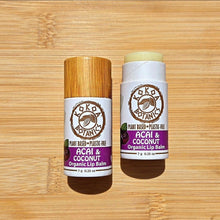 Load image into Gallery viewer, Acai and Coconut - Vegan Organic Lip Balm - Plastic Free .25 oz