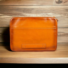 Load image into Gallery viewer, Awe Slim Leather Laptop / Tablet Bag