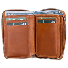 Load image into Gallery viewer, Elvis Leather Zipper Wallet