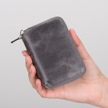 Load image into Gallery viewer, Elvis Leather Zipper Wallet