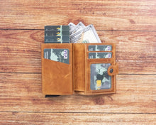 Load image into Gallery viewer, Palermo Leather Mechanical Card Holder