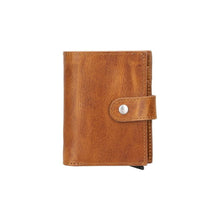 Load image into Gallery viewer, Palertag Zip Mechanical Leather Card Holder with AirTag Slot