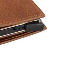 Load image into Gallery viewer, Palertag Zip Mechanical Leather Card Holder with AirTag Slot