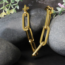 Load image into Gallery viewer, 14k Yellow Gold Extra Wide Paperclip Chain Necklace