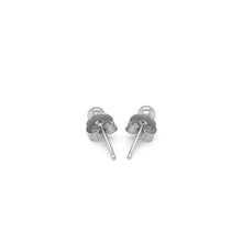 Load image into Gallery viewer, 14k White Gold Spherical Stud Earrings (3.0 mm)