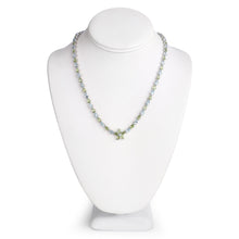 Load image into Gallery viewer, 29.48 Carat Genuine Blue Topaz and Peridot .925 Sterling Silver Necklace
