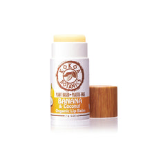 Load image into Gallery viewer, Banana and Coconut - Organic Lip Balm - Vegan - Plastic-Free .25 oz