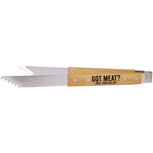 Load image into Gallery viewer, Barbecue Tongs 14" Bamboo