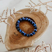 Load image into Gallery viewer, Blue Tiger’s Eye Bracelet
