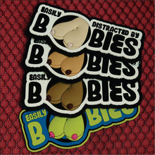 Load image into Gallery viewer, "Fun Size Boobs" - Easily Distracted By Boobies (Uncensored) - 4 inch PVC Patch -