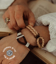 Load image into Gallery viewer, Braided Leather Bracelet - USA Made