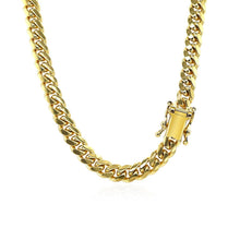 Load image into Gallery viewer, 5.0mm 14k Yellow Gold Classic Miami Cuban Solid Chain