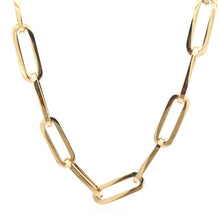 Load image into Gallery viewer, 14k Yellow Gold Extra Wide Paperclip Chain Necklace