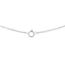 Load image into Gallery viewer, IGI Certified 10K White Gold 1/2 cttw Lab Grown Oval Shape Solitaire Diamond East West 18" Pendant Necklace (E-F Color, VS1-VS2 Clarity)