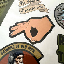 Load image into Gallery viewer, STICKER - Gotcha Circle Fingers - If you look you get hit! - 3"