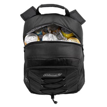 Load image into Gallery viewer, Coleman CHILLER 28-Can Soft-Sided Backpack Cooler - Black