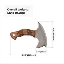 Load image into Gallery viewer, Compact tomahawk "NIKIDO" with engraved handle