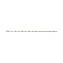 Load image into Gallery viewer, 10K Yellow and White Gold 2.00 Cttw Diamond "S" Link 7" Bracelet (H-I Color, I2-I3 Clarity)