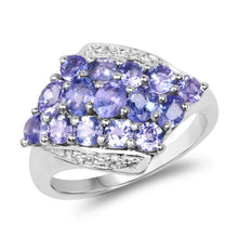 Load image into Gallery viewer, 1.85 Carat Genuine Tanzanite .925 Sterling Silver Ring