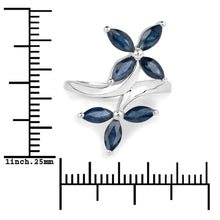 Load image into Gallery viewer, 1.75 Carat Genuine Blue Sapphire .925 Sterling Silver Ring