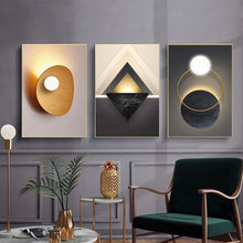 Load image into Gallery viewer, DecorBites™ Abstract Geometric 3-Piece Luxury Canvas Wall Art