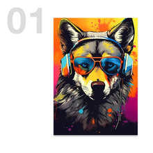 Load image into Gallery viewer, DecorBites™ Animal Headphones Gaming Posters for Teens