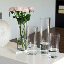 Load image into Gallery viewer, DecorBites™ Clear Acrylic Cylinder Vase for Weddings