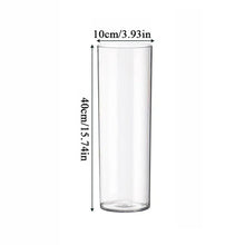 Load image into Gallery viewer, DecorBites™ Clear Acrylic Cylinder Vase for Weddings