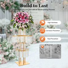 Load image into Gallery viewer, DecorBites™ Elegant 5-Tier Gold Wedding Flower Stand