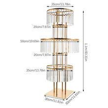 Load image into Gallery viewer, DecorBites™ Elegant 5-Tier Gold Wedding Flower Stand
