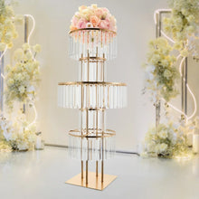 Load image into Gallery viewer, DecorBites™ Elegant 5-Tier Gold Wedding Flower Stand