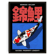 Load image into Gallery viewer, DecorBites™ Japanese Koi Cat Abstract Animal Wall Art