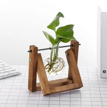 Load image into Gallery viewer, DecorBites™ Modern Wooden Frame Glass Vase Terrarium