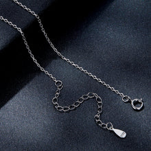 Load image into Gallery viewer, 925 Sterling Silver Plated Platinum Moissanite Necklace 39+5cm for Women