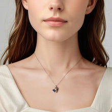 Load image into Gallery viewer, 925 Sterling Silver + Plated White Gold + Plated Gold 1.8*1.2cm Necklace for Women